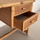 Italian Bamboo and Rattan Desk or Vanity with two Drawers, 1970s