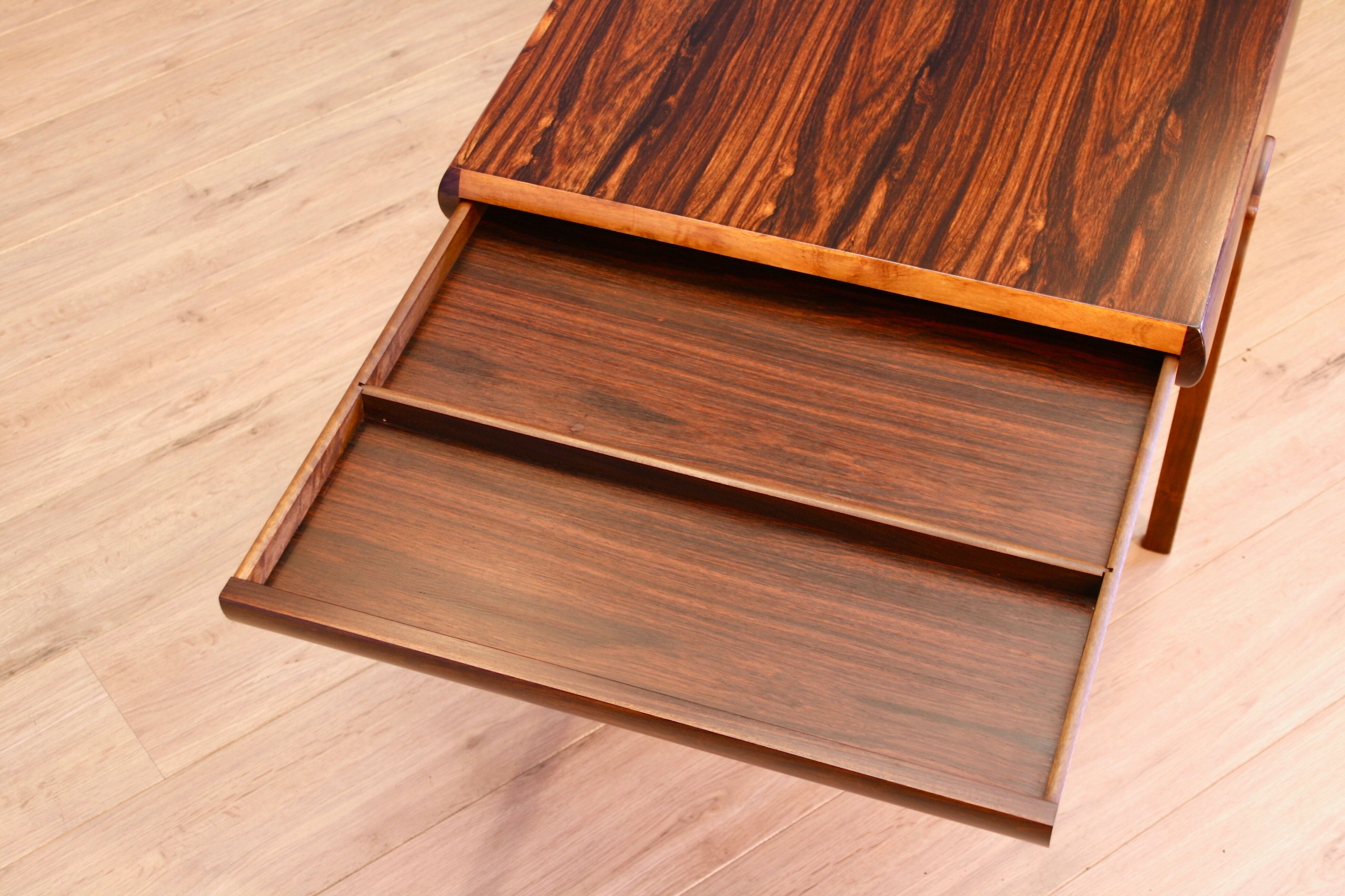 Danish coffee table in rosewood by Johannes Andersen for Uldum Møbelfabrik, 1960s