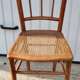 Set of 4 canned bistro chairs, early twentieth century