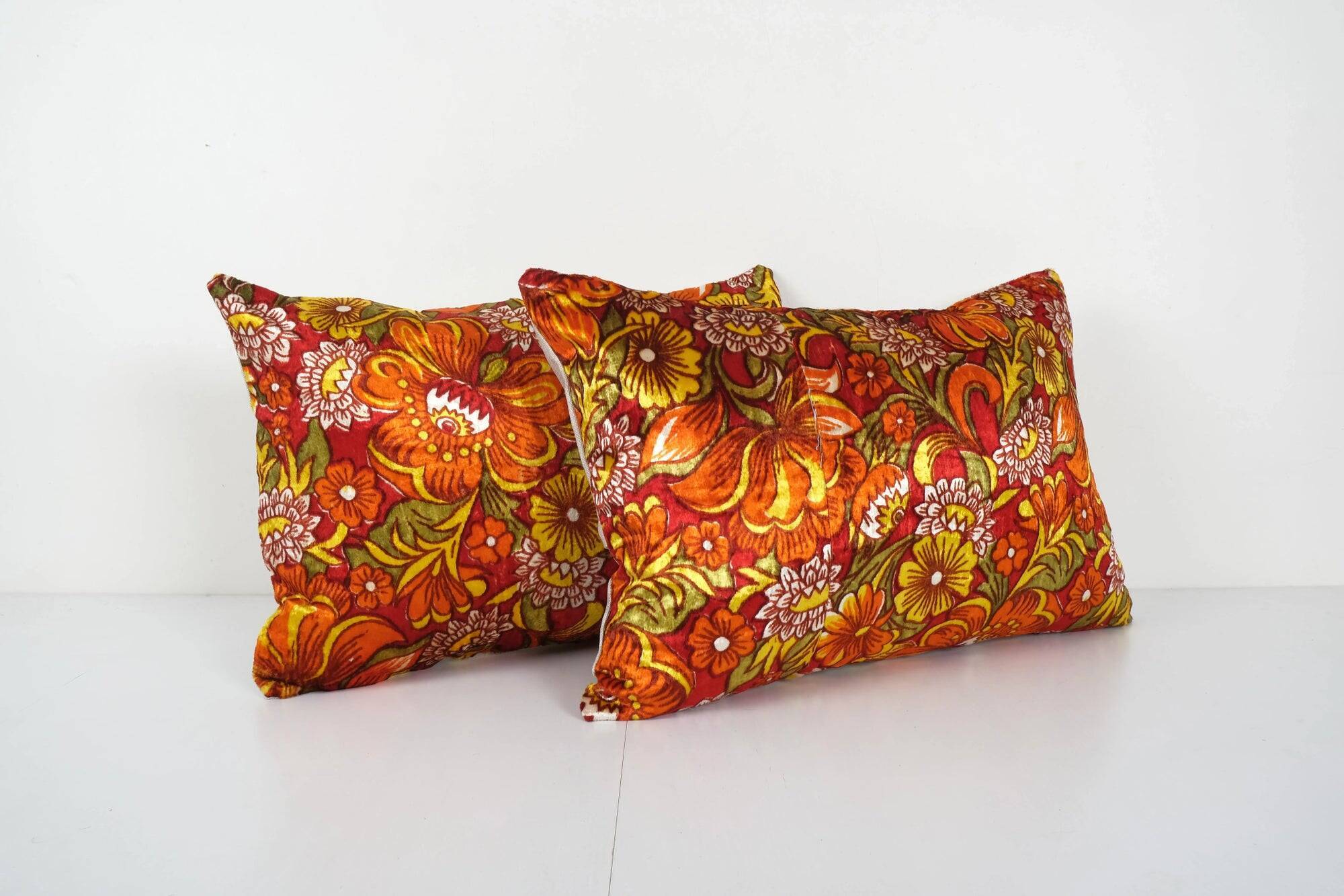 Lot de 2 housses de coussin turque vintage 61x41 cm