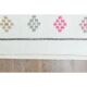 1970s Vintage Turkish Handmade Wool Cotton Beige Kilim Runner Rug 66x207