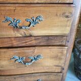 Louis XV walnut chest of drawers with 3 drawers from 1960