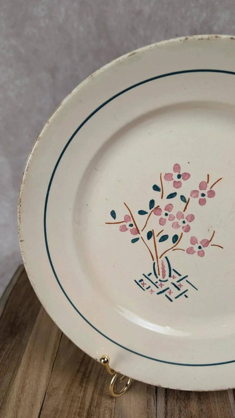 Antique plate K&g Lunéville – Lorraine model