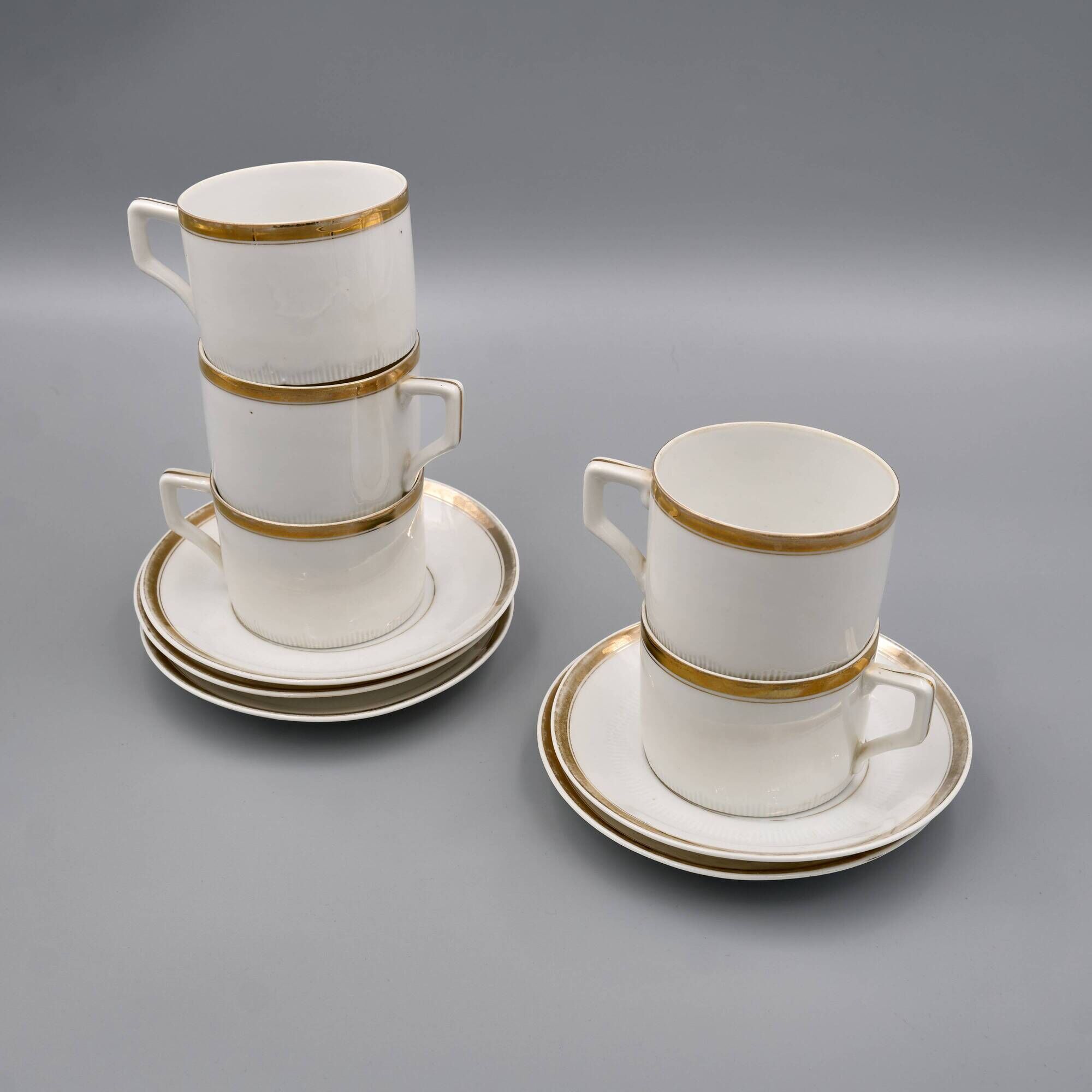 Art Déco Porcelain Coffee Set „Modern”, Porzellanfabrik Merkelsgrün