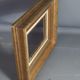 Frame wood stucco gilded gold leaf 30x26 foliage 16.4x11.9 cm