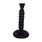 Turned wooden lamp foot