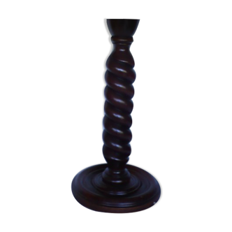 Turned wooden lamp foot