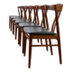 Set of 6 Danish Teak Chairs by Carl Ewent Ekstrom 1960