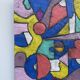 Abstract geometric coloured painting