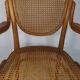 Fauteuil assise et dossier en cannage étiquette de Thonet ref sl02
