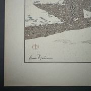 Lithograph by Henri Rivière The Fairyland of Hours - The Snow