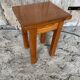 Brutalist Stool Old Chalet Solid Pine Vintage #D544