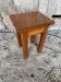 Brutalist Stool Old Chalet Solid Pine Vintage #D544