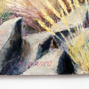 LOUIS DEL BIANCO born 1925 oil painting on canvas signed 73 x 100cm