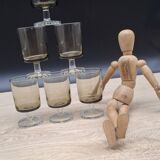 Set of 6 Luminarc smoked Sweden glasses