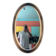 Sublime Vintage Oval Mirror with Lights (1970s/1980s) 50x80 cm – Style