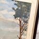 Old watercolor seaside landscape signed A. Brun