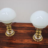 Set of two table lamp by Jablonecké sklárny, 1980´s.