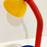 Lampe de bureau articulée colorée des années 80