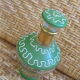 Carafe Art Déco verte et dorée