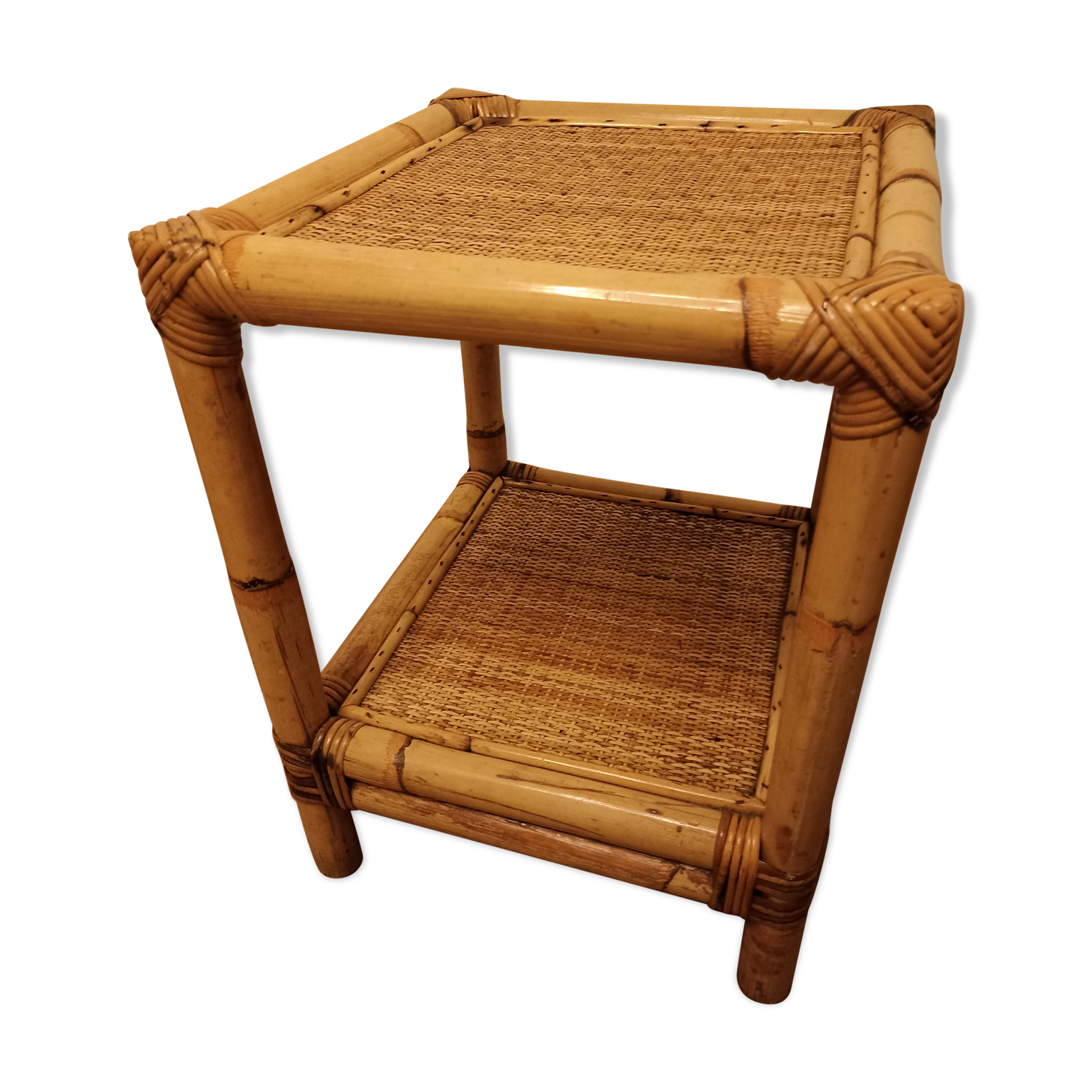 End sofa bamboo cannage