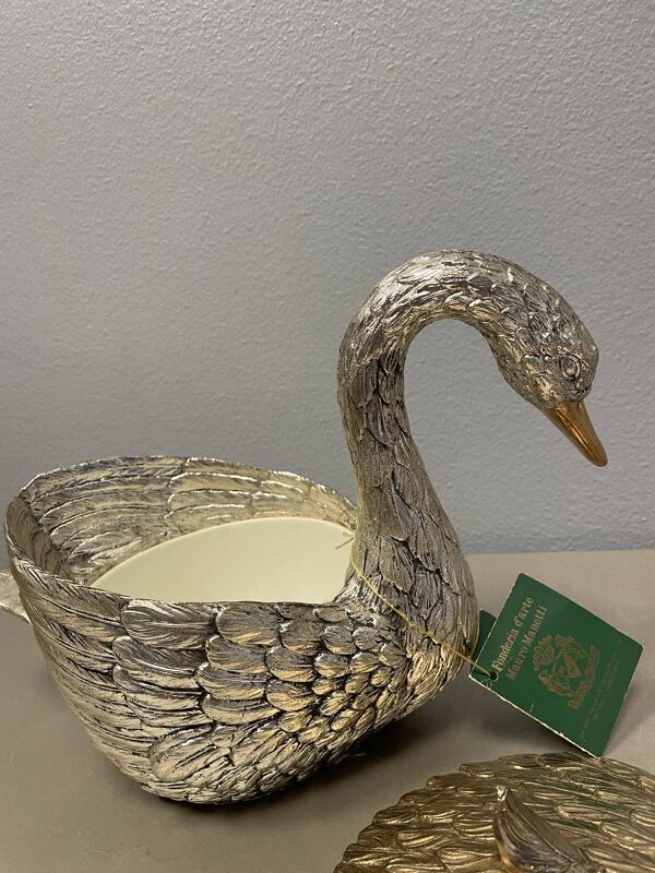 Seau à glaçons, cygne, Mauro Manetti