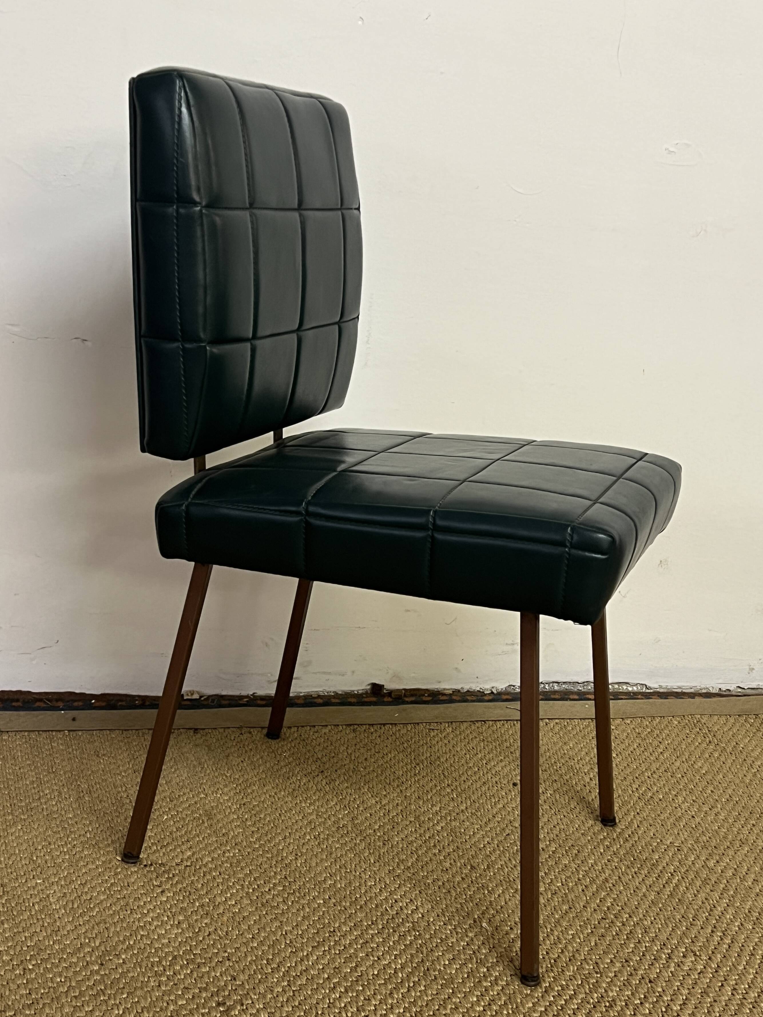 Green Skai chair, 1960s