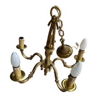Louis XV style chandelier in bronze