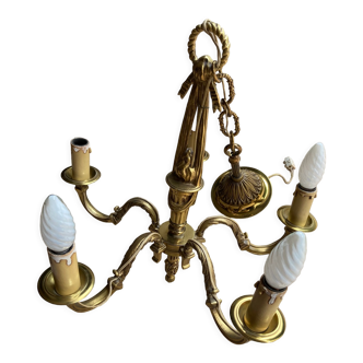 Lustre style Louis XV en bronze