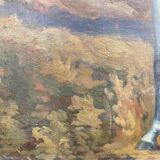Painting of a naïve style horse