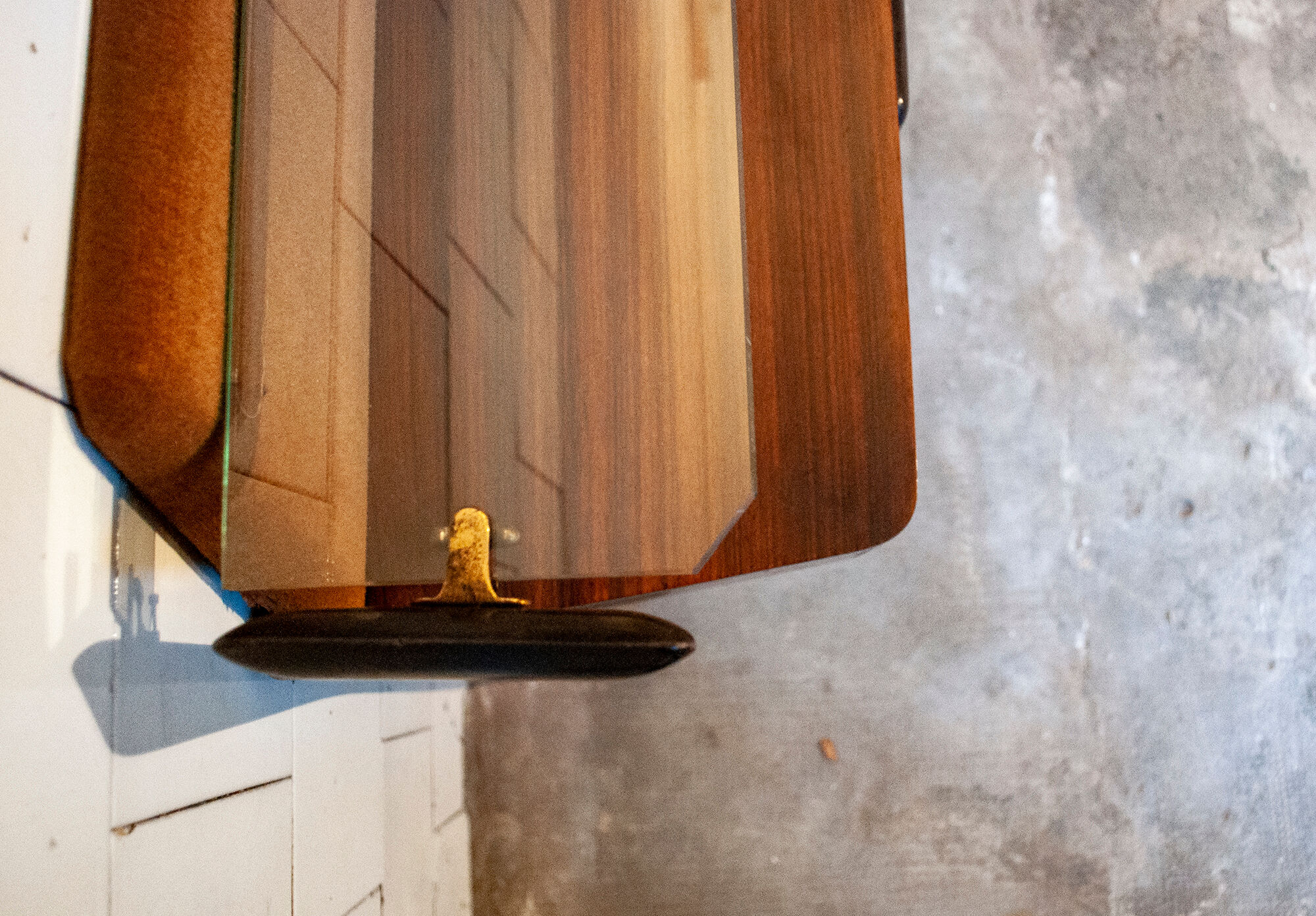 Vintage wooden console Italy 1950s