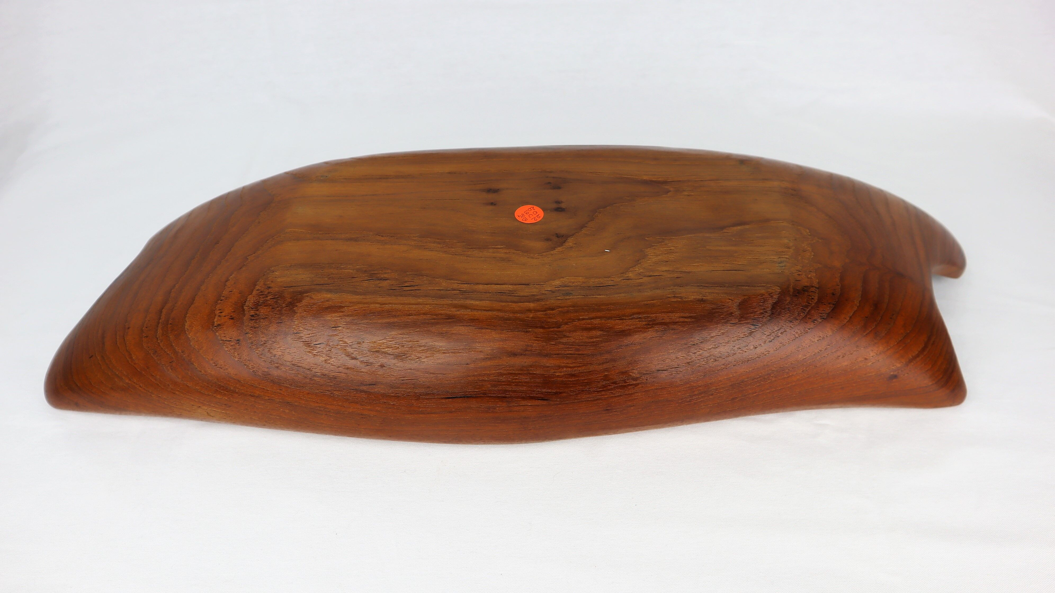 Scandinavian cut in vintage carved teak 1960