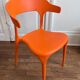 Chaises design orange