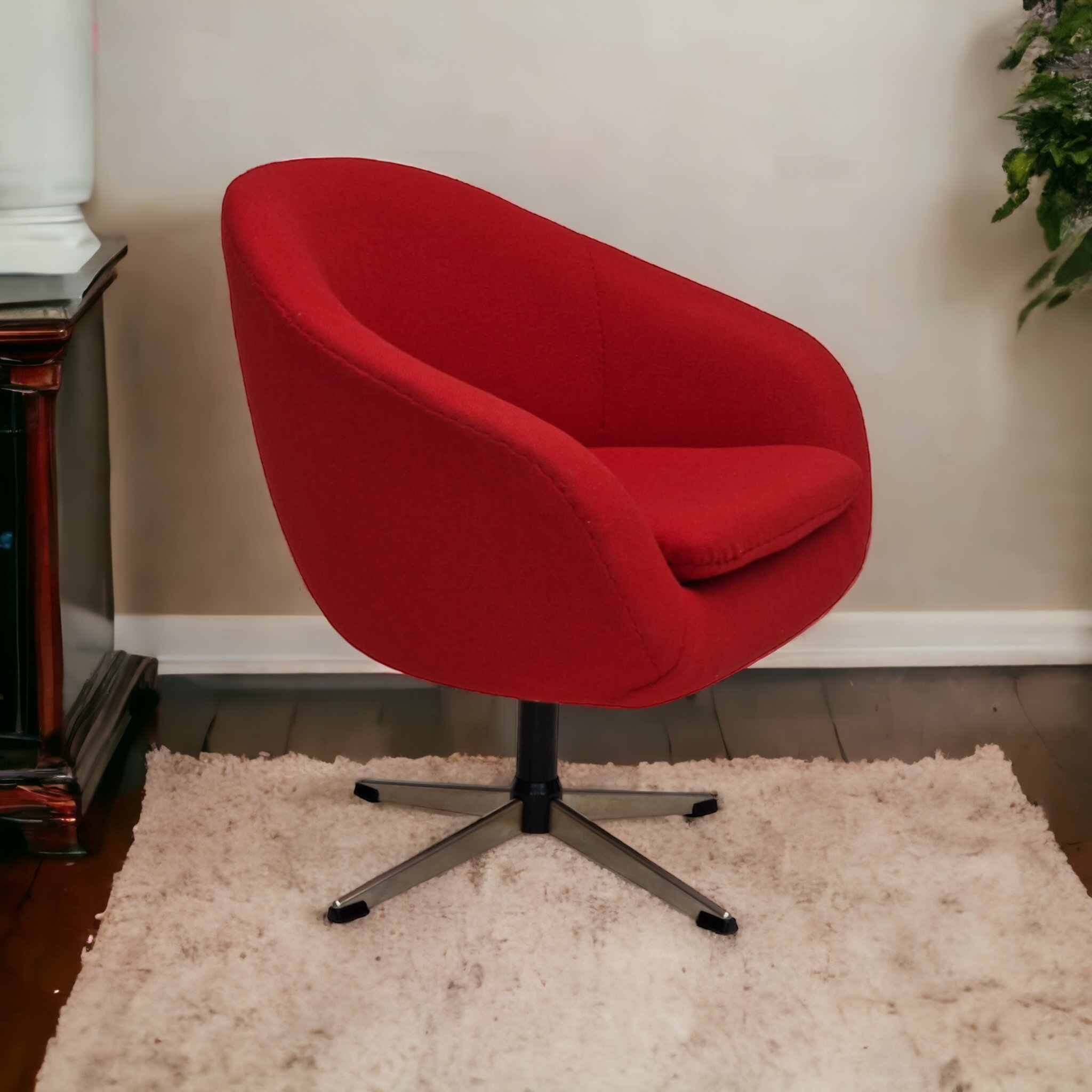 1960s, scandinavian design by Karl Eric Klote, swivel lounge chair