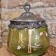 Boîte en verre bohémien antique Carl Hosch vers 1906