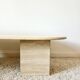 Travertine coffee table