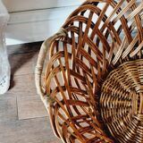 Large old wicker basket