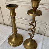 Bougeoirs en laiton
