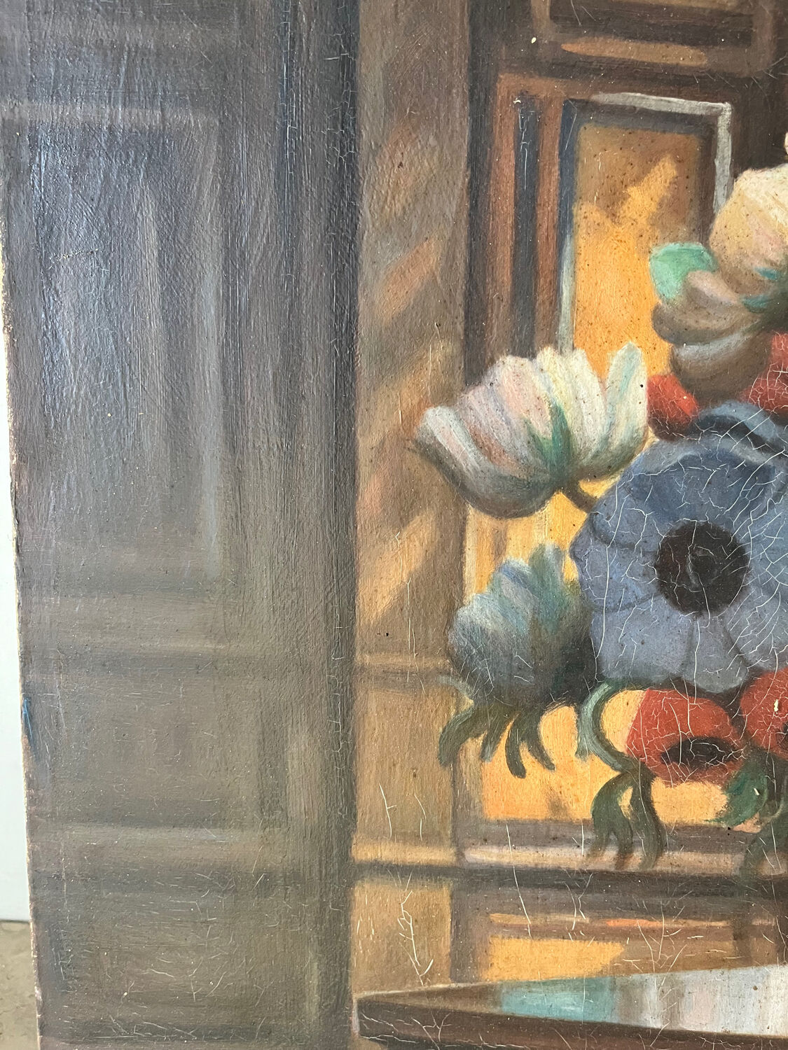 Church flowers, oil on canvas