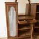 Art Deco sideboard in solid wood with central mirror.