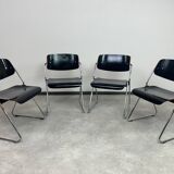 Mid-century modern dining chairs no. 614/3 by Klaus Franck for Wilkhahn