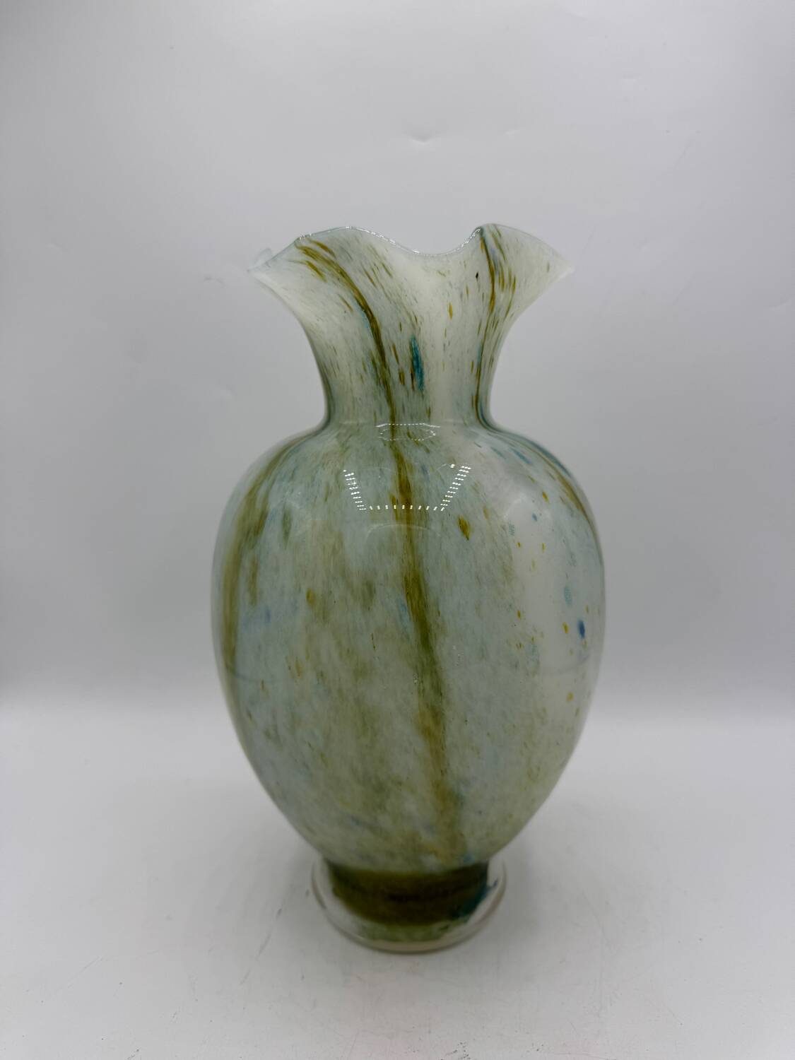 Vase opaline flammée