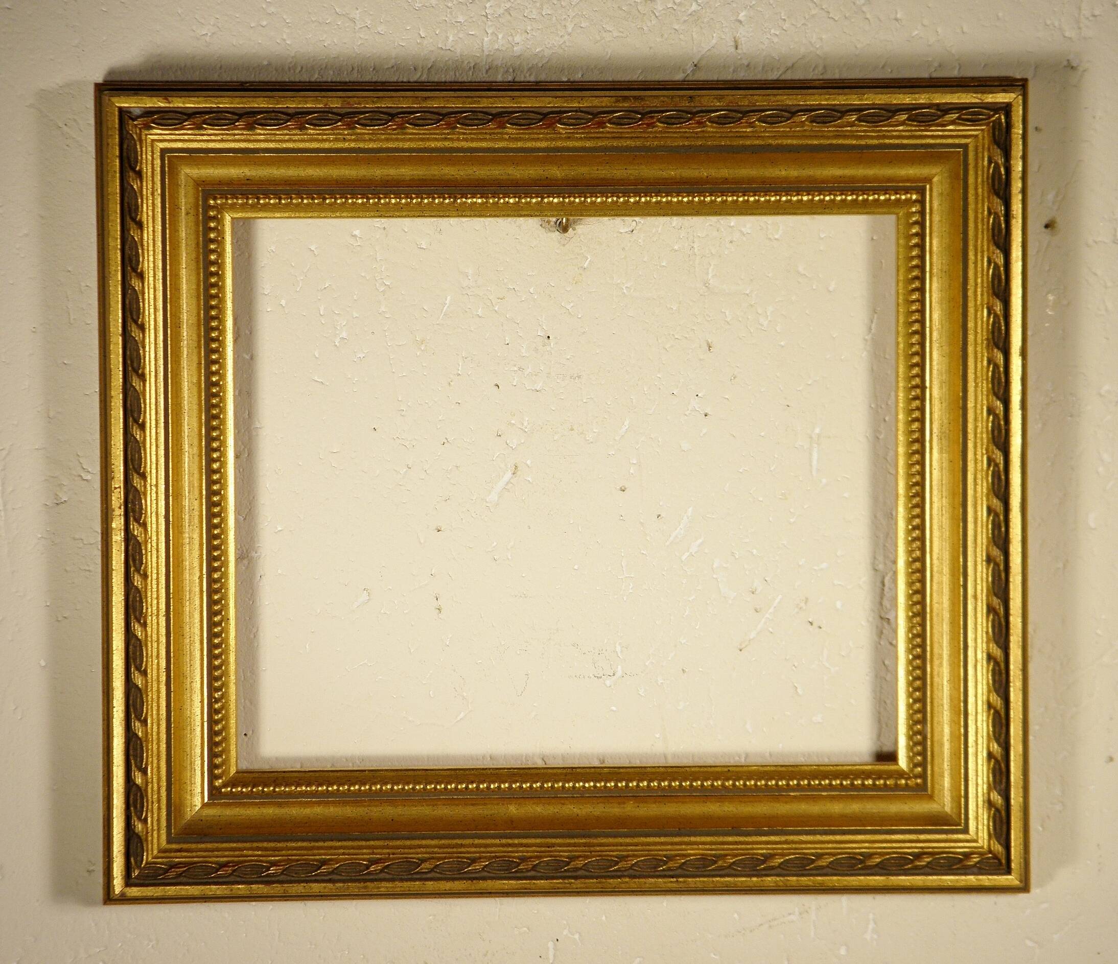 Golden wooden frame 34 x 30