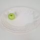 Vintage Large White Majolica Serving Bowl with Relief Fruits by A. Santos, Portugal, 1970s