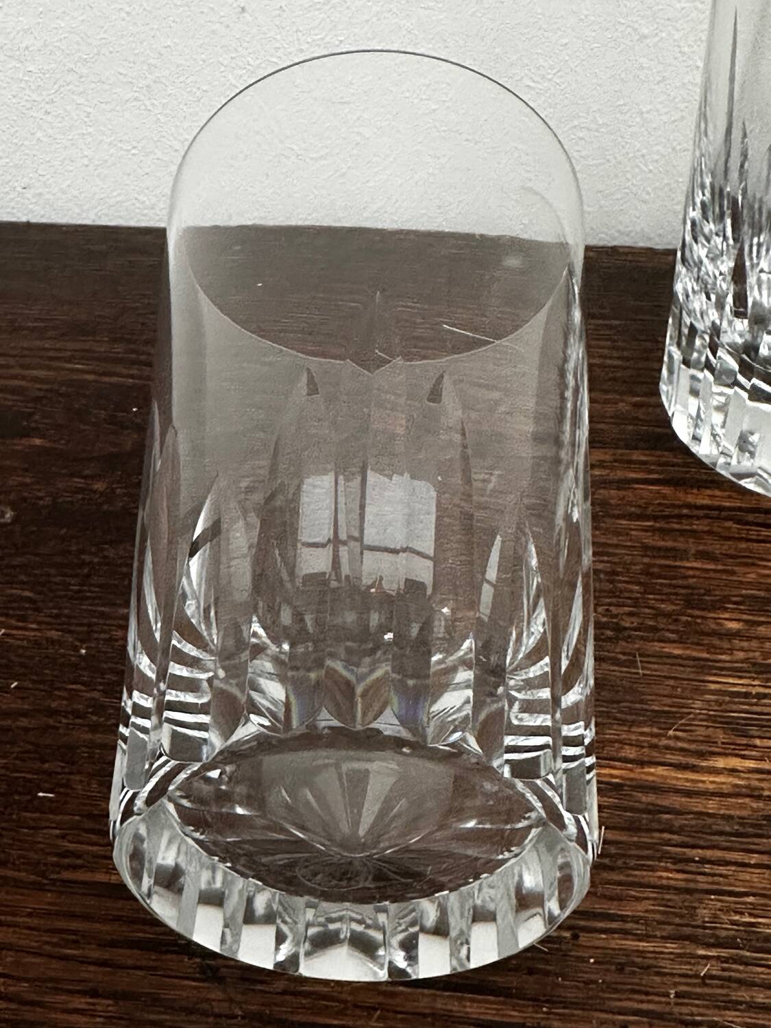 4 Baccarat Crystal Orangeade Glasses stamped Casino Model