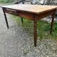 Ancienne table de bistrot ,chêne table à tiroir