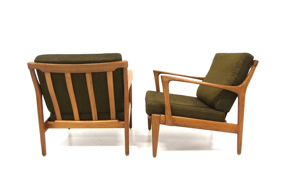 Set of 2 "Kuba" armchairs, Bröderna Anderssons, Sweden, 1960