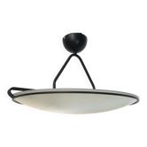Glass saucer suspension on wire structure