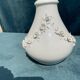 3D white vase with embossed roses