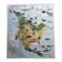 Vintage school map mdi North America-Asia Wildlife